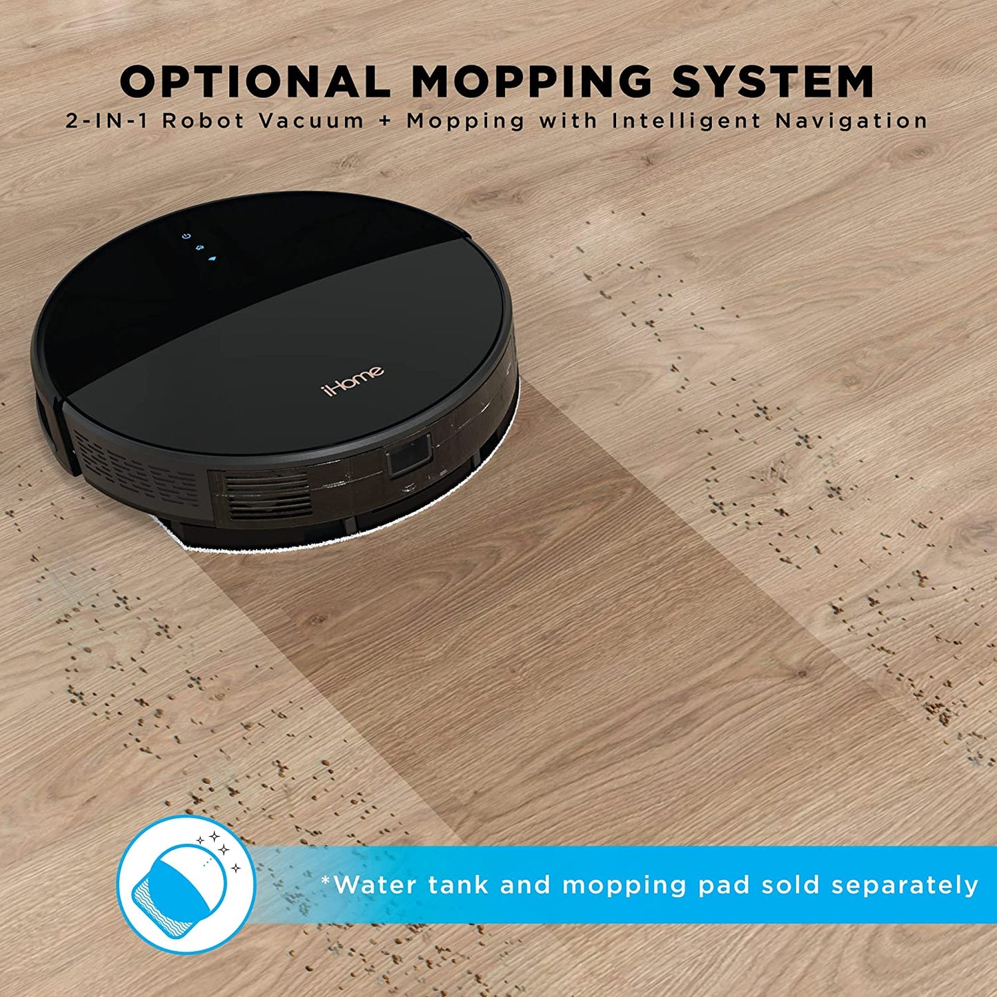  Advanced Robot Vacuum with Self-Charging, Mopping Function, Powerful Suction, APP Control, Mapping Technology, Scheduled Cleaning - Perfect for Pet Hair, Carpets, and Hard Floors"